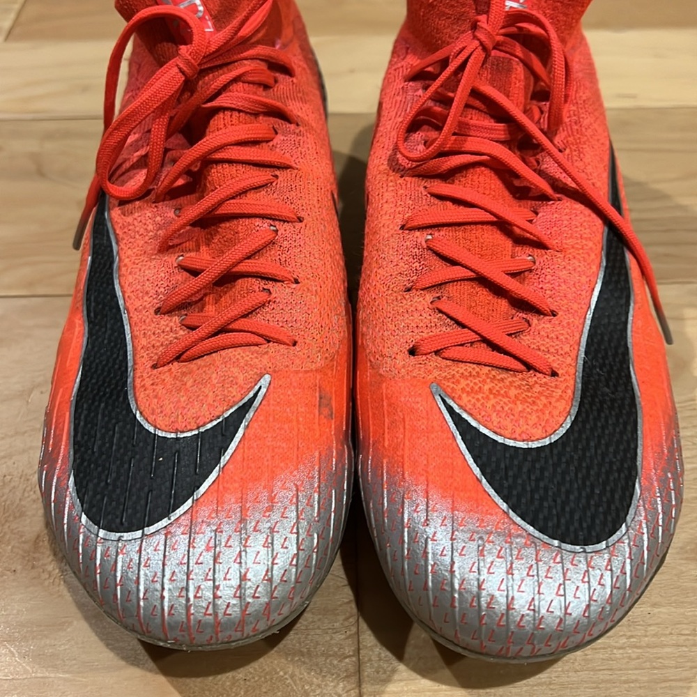 Nike Red Mercurial Superfly 360 Men’s Soccer Cleats size 8 - Picture 3 of 8